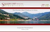 2017 March 27 Silvercorp Metals Inc. corporate presentation