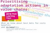 Prioritising adaptation actions in value chains:What we know about best bets for costs benefits and co-benefits