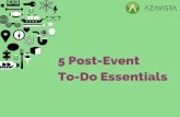 5 Post-Event To-Do Essentials
