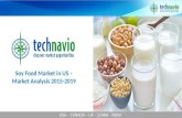Soy Food Market in US – Market Analysis 2015 2019