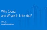 Why cloud and what's in it for you
