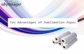 Ten advantages of sublimation paper