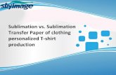 Sublimation VS. Sublimation Transfer Paper Of Clothing Personalized T Shirt Production