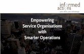 Informed Actions - Real time scheduling and forecasting in operations and facilities management