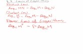 8.3   laws of logarithms