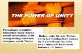 The power of unity By. Pdt. JP Parhusip