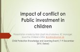 Impact of Conflict on Public Investment in Children