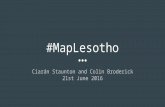 #Map lesotho