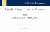 Predicting Likely Donors and Donation Amounts