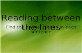 Word Game: Reading Between Lines