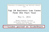 Top 10 Business Law Cases of the Year (2016)