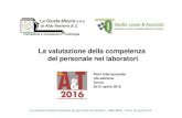 La valutazione della competenza del personale nei laboratori: le competenze come strumento competitivo