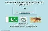 Status of seed industry in Pakistan