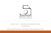 Single Shot - Wedding work