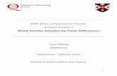 Solution to Black-Scholes P.D.E. via Finite Difference Methods (MatLab)
