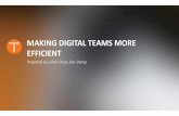 Making Digital Teams more Efficient
