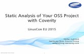 Static Analysis of Your OSS Project with Coverity