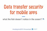 Lviv MD Day 2015 Анастасія Войтова "Data transfer security for mobile apps: what the fish doesn’t notice in the ocean?"