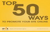 Top 50 ways to Promote your Website Online