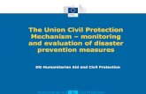The Union Civil Protection Mechanism – monitoring & evaluation of disaster prevention measures