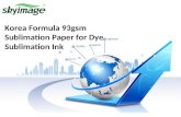 Korea Formula 93gsm Sublimation Paper For Dye Sublimation Ink