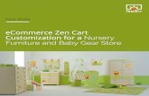 eCommerce Zen Cart Customization for a Nursery Furniture and Baby Gear Store