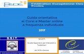 Guida orientativa  ai corsi e master online individuali    ssit - pescara - italy - 2017