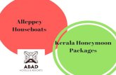 Kerala Honeymoon Packages-Alleppey Houseboats