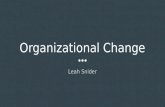 Organizational Change: Crisis