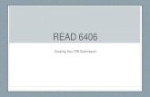Read 6406: Creating Your IRB Submission