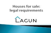 Houses for sale: legal requirements