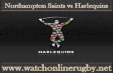 watch Aviva Premiership Saints vs Harlequins