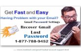Gmail Password Recovery @ 1-877-788-9452 @ Gmail hacked account