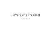 Advertising proposal  lauren barker