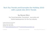 Tech toy trends and examples for holiday 2010 and 2011 sneak peek