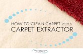 How to clean carpet with a carpet extractor
