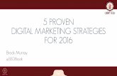 5 Proven Digital Marketing Strategies for 2016