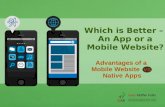 Which Is Better –  An App or A  Mobile Website?