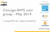 Chicago AWS user group meetup - May 2014 at Cohesive