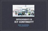 Improvements in ICT Continuity