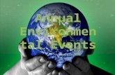 Annual Environmental Events