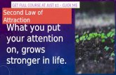 Understanding the law of attraction  - 2nd law of attraction
