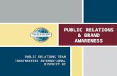 Public Relations and Brand Awareness - Toastmasters