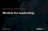 Models for leadership