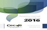 CECAFÉ - Relatório Mensal SETEMBRO 2016
