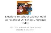 Elections to school cabinet held at pujariput up school