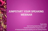 JumpStart Your Speaking Webinar hosted by Fayola Delica of Fayola Delica LLC