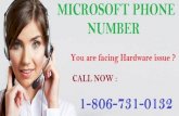 Microsoft Contact Number 1-806-731-0132  for solution MS