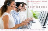Microsoft Customer Service Number 1-806-731-0132 for problem