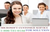 Microsoft Customer service Number 1-806-731-0132 facing issue